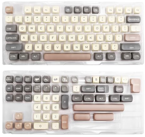 Ounfhtrttk Keycaps PBT Key cap Adatto per Laptop PC Game Keycaps Termotrasferiti Sublimati A