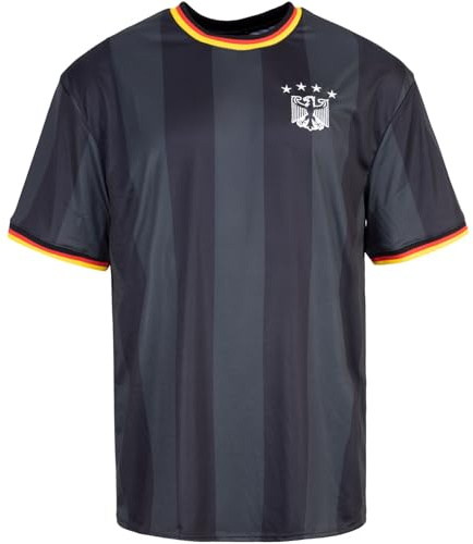 UNIVERSAL ATHLETICS Männersport Deutschland Germany Team Trikot Jersey (DE/NL/SE/PL, Alphanumerisch, XXL, Regular, Regular, Schwarz)