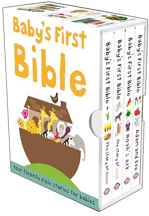 Baby's First Bible Boxed Set: The Story of Moses, The Story of Jesus, Noah's Ark, and Adam and Eve (Bible Stories)
