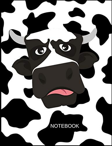 Notebook: 100 Page Notebook with Blank Lined Glossy Pages and a Great Cow Cover