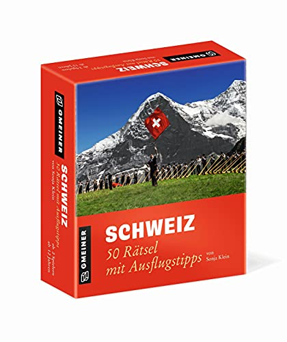 Gmeiner Verlag Schweiz-50 Rätsel Rätselspiel, Teal/Turquoise Green