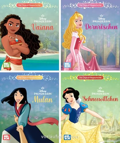 Nelson Mini-Bücher: Disney Prinzessin 21-24: 24 Mini-Bücher im Display | Die Bücher zu den Filmen ab 3 Jahren im Mitnahmeformat