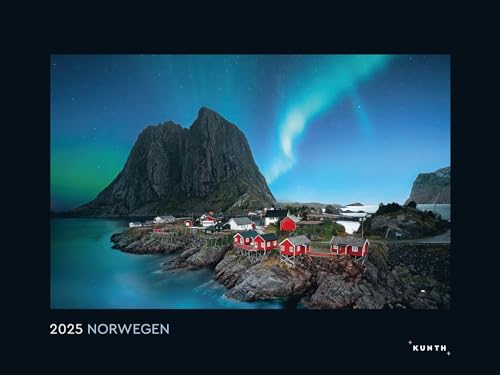 Norwegen - KUNTH Wandkalender 2025: Hochwertiger, bildstarker Kalender mit Spiralbindung im Großformat
