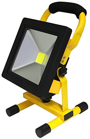Long Life Lamp Company 20w Slim Rechargeable LED Portable Work Floodlight Indoor/Outdoor Use IP65 Cordless