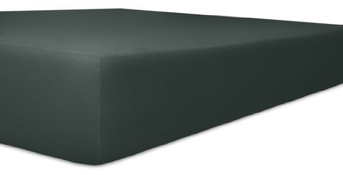 Kneer Spannbettlaken, Spannbetttuch, Easy-Stretch Qualität 25-120 x 200 schwarz