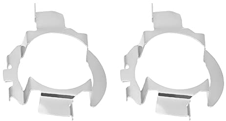 Keenso 2pcs H7 LED Adaptateurs de Support, Adaptateur de Base de Phare Ampoule Adaptateur de Prise Titulaire en Aluminium pour Support de Retenue pour Support de Douille