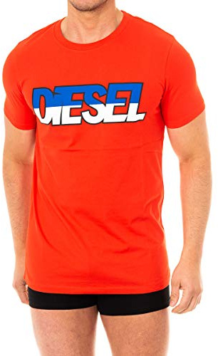 Diesel Men's PARSEN T-Shirt, Fiery Red, Large