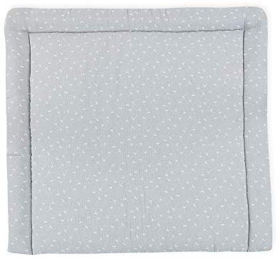 KraftKids Wickelauflage in Musselin grau Pusteblumen, Wickelunterlage 60x70 cm (BxT), Wickelkissen