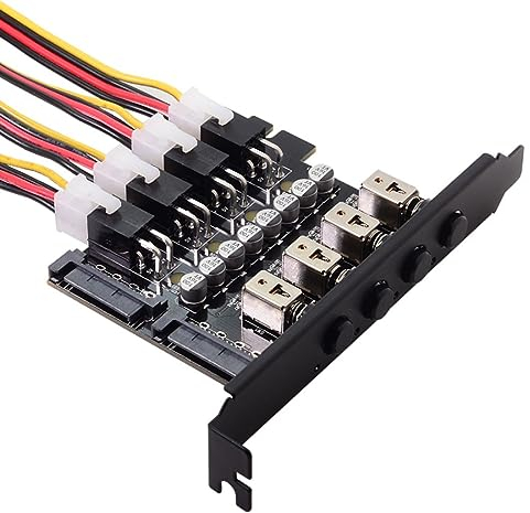 chenyang 4 SATA HDD SSD Hard Drive Interruttore di Alimentazione Selettore Modulo Sistema di Controllo con Staffa PCI 120mm