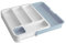 Joseph Joseph Drawer Store Erweiterbarer Besteckkasten- Grau Blau, 37x27.8x5.3 cm
