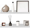 GEEZY Set of 2 Floating Wall Shelves Picture Ledge Display Racks Book Hanging Shelf (White, 45 x 10 x 5 cm)