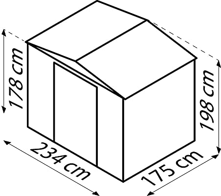 Globel Gerätehaus Gartenmanager Dream 86, anthrazit