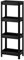 New Vesken Shelving Unit, Bathroom, Kitchen, Office, School Room Storage [4 Tier Black]