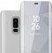 Cadorabo Hülle kompatibel mit Samsung Galaxy S9 Plus Schutzhülle TPU Silikon Case 360 View Spiegel, Slim Kratzfest Weiche Gummi mit Rundumschutz Cover Hülle für Galaxy S9 Plus in Silber