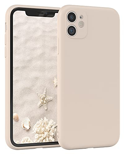 EAZY CASE - Silikonhülle für iPhone 11 Hülle Silikon Case Beige weich stoßfeste Handyhülle iPhone 11 Schutzhülle mit Kameraschutz Dünn Premium Schutz Cover TPU Phone Bumper in Taupe