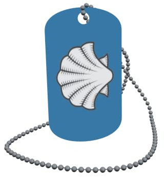 U24 Dog Tag Erkennungsmarke ID Tag an Kette Wiesbaden OT Mainz-Kastel Alu 30 x 50 mm