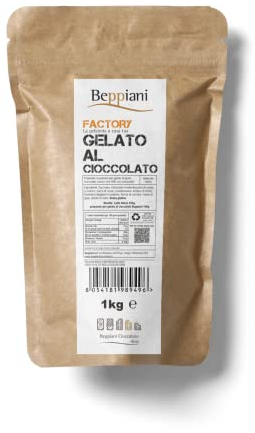 Preparado para helado profesional Beppiani base de helado, con o sin heladera. Fácil preparación, resultado de heladería, receta sencilla. Base de helado de chocolate