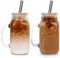 Tasse Mason avec couvercle et paille, 24 OZ normal Ice coffee Mason pot, verre à boire avec poignée, gobelet réutilisable