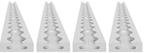 lasiprofi Airlineschiene eckig, gebohrt, 1.500 mm, 3er Set | Zurrschiene | 150 cm | kompatibel mit Fittingen | Silber eloxiert | für Transporter, Wohnwagen, Sprinter UVM. | Aluminium | 1,5 m