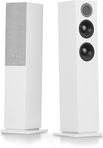 Audio Pro - Altavoces de TV A48 - Streaming y Multiroom, 2 amplificadores de 130 W para Home Entertainment - HDMI Arc, WiFi, Bluetooth, Airplay 2, Chromecast - Blanco