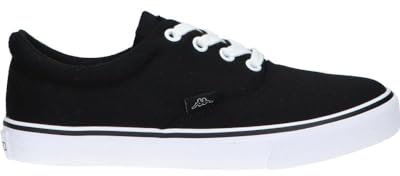 Kappa Herren NISIO JR LACE Low-top, Schwarz/Blanco, 36 EU