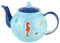 Mila Keramik-Teekanne Save the Ocean ca 1,2 Liter maritime Kaffee-Kanne Cafe-Pot Krug mit Meer-Motiven Seestern Seepferd Koralle Krabbe Krebs