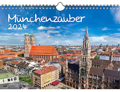 Münchenzauber DIN A4 Kalender für 2024 München Urlaub Reise Berge Bayern - Seelenzauber