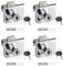 Serrure de Porte en Verre 4Pcs Serrure Vitrine Verre sans Perçage Verrou Porte Placard avec Clef Serrure Vitrine pour Porte en Verre de 5-8mm, Verrous Porte Verre à Double Ouverture