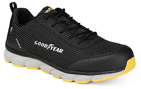 Goodyear Herren Metallfreie Arbeitssicherheit Trainer Mit Non Metallic Stoffkappe S1p / Sra Hro Construction Boot, Schwarz Orange, 41 EU