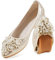 MACHSWON Ballet Flats for Women Comfortable Women's Flats Sparkly Flower Rhinestone Slip on Pointed Toe Flats Shoes Women(Gold 2, Size 6)