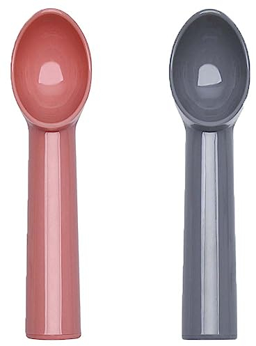 2 PCS Ice Cream Scoop Scoops Ice Cream Spoon Nonstick Anti-Freeze Candy Spoon Cupcake Spoon Fruit Scoop Kitchen Tool for Ice Cream Fruit Mashed Potato Meat Balls Rice Dishes