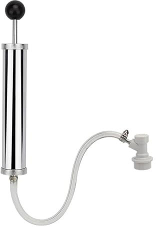 AMNOUR Bierfass Luftpumpe, CO2-Pumpe mit Ballonschloss, 8 Zoll Partypumpe Bierfass Wasserhahn Kit Hausgemachte Fass Brauausrüstung (Flasche nicht enthalten)