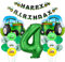 ZWWsullo Traktor Geburtstag Deko Set für 4 Jahre Junge - Luftballons, Geko und Geschenke zum Kindergeburtstag