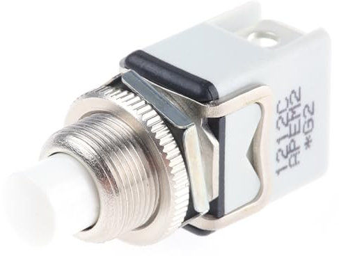 APEM Druckschalter Tastend Tafelmontage, EIN-AUS Schalter, 1-polig 250V ac / 2 A @ 24 V dc