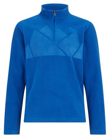 Ziener Kinder JONKI Skipullover, Skirolli, Funktions-Shirt | atmungsaktiv, Fleece, warm, Cobalt Blue, 140