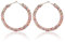 Böhmische bunte Perlen Ohrringe,Cosswe Frau Modische Perlen Earring Böhmische Ohrbügel Earring Harz Runder Kreis Ohrringe Bunt Hoop Anhänger Ohrring Hoop Dangle Ohrstecker für Mädchen (Rosa)