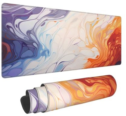 Ideeze Strata Flüssiges Mauspad, großes erweitertes Gaming-Mauspad, großes Computer-Schreibtisch-Mauspad, Tastatur, 30 x 60 cm, für Gaming, Büro, Zuhause