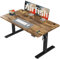Airfish Höhenverstellbarer Schreibtisch 140x60cm Mit USB-Buchse, Elektrisch Mit Memory Funktion, 73-118cm, Braun