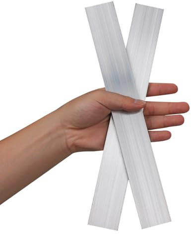 2 barre quadrate in alluminio, 0,5 cm di spessore x 4 cm di larghezza x 30,5 cm di lunghezza, piastra piatta quadrata in alluminio 6061, 5 x 40 x 305 mm T6511 solido nuovo mulino stock