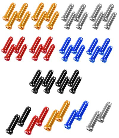 KGDUYC 50 Stück Endkappe Bremszug - Fahrrad Endhülsen Schaltzug, Fahrrad Bremskabel kappen,Endkappe Fahrrad Endhülsen Schaltzug,für Bremsseil Schaltseil
