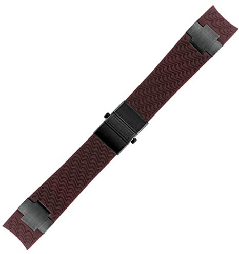SAAWEE Wasserdichtes Uhrenarmband für Ulysse Nardin, Silikon-Gummi-Armband, Sport-Armband, Ersatz-Uhrenzubehör, Teile(30)