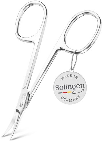 TITANIA Solingen Hautschere mit Turmspitze (9,5cm) • Hautschere Solingen • Professionelle Hautschere aus Carbonstahl • Made in Germany