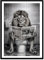 PoStar - Poster Badezimmer Bilder - Deko Bad - Wandposter Bad-Deko - WC Bild Lustig mit schwarzem Rahmen - A4