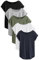 NEXT 5er-Pack T-Shirts mit Flügelärmeln Grau/Weiß/Schwarz/Marineblau/Khakigrün 40