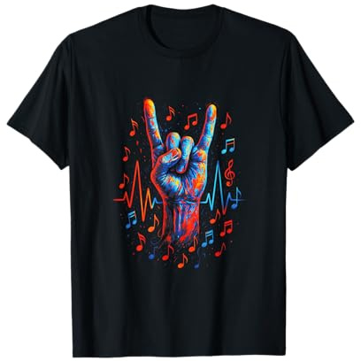 Rock Music Gesture Festival Rhythmus T-Shirt