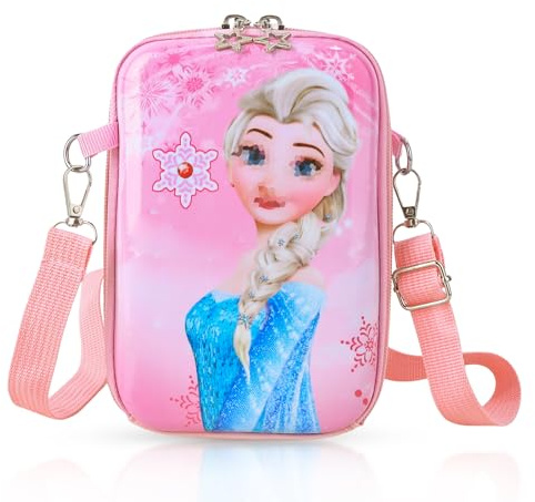 yumcute Umhängetasche Kinder Mädchen Els Tasche- Mädchen Kinderhandtasche Schultertasche Prinzessin Handtasche Kindertasche mit Verstellbarem Gurt zum Ausgehen oder Reisen, Geschenke für Kinder Girls
