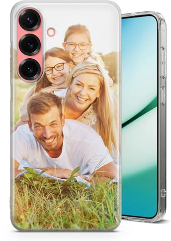 Personalisierte Handyhülle für Samsung Galaxy A14 5G - Ihr individuelles Fotodesign, transparente weiche TPU Gummi Handyhülle – Ihr eigenes Design
