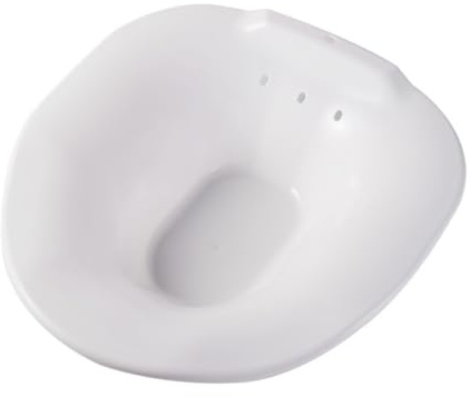 ibasenice Sitzbad Zufälliger Stil aus Pp mit Silberionen für Schwangere und Senioren Rutschfestes Design Weißes Ergonomisch Geformt für Postoperative Pflege und Patientenbetreuung