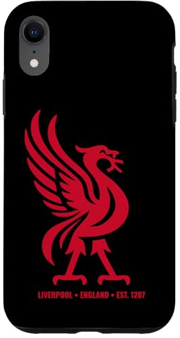 Liverpool England Est. 1207 Colossal Liverbird Red Print Case for iPhone XR