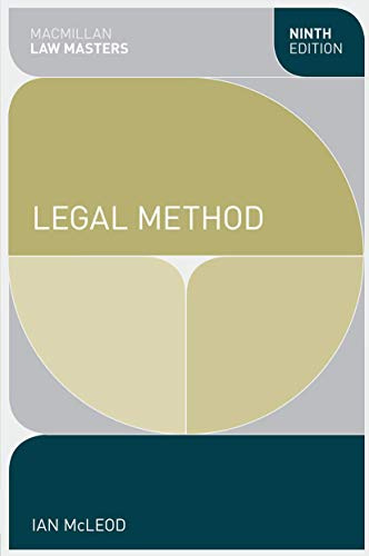 Legal Method: 18 (Macmillan Law Masters)